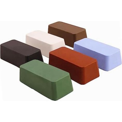 Kit de 6PièCes de Pâte à Polir pour MéTal 24Oz Barres de Pâte à Polir 4Oz Chacune Roues de Polissage POLISHER (1/4)