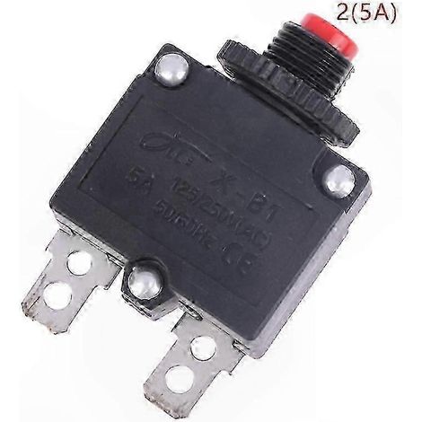 Disjoncteur thermique 5A-20A, interrupteur de protection contre les surcharges, fusible 2 (5A) (1/5)