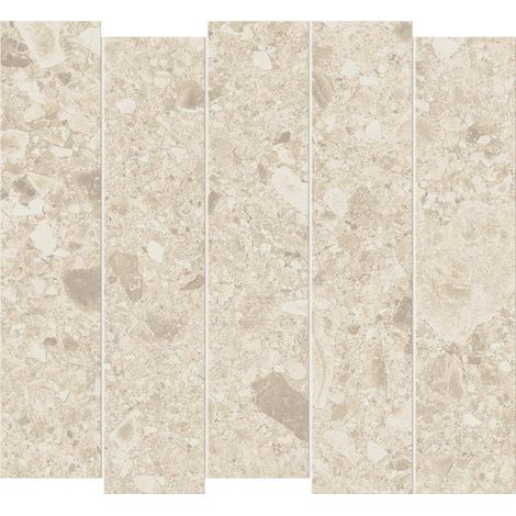 Mosaïque effet Pierre Ceppo di Gré Beige Brick 32x29x0,9 cm Mat Massira - Mur intérieur (vendu par carton de 0,567 m²) - RO'MA CARRELAGE