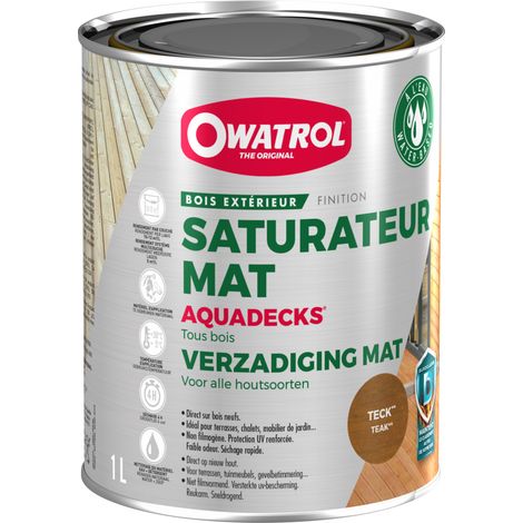 Holz-Sättiger Aquadecks 1 Liter Teakfarbe - Owatrol