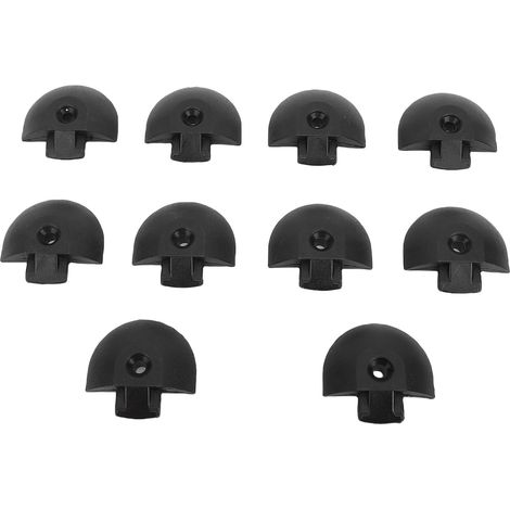 Ortviai Embouts d’Extrémité Inclinés pour Rail en L – 10 Pièces, ABS Résistant, pour Camion, Remorque, VR, Quad et Moto