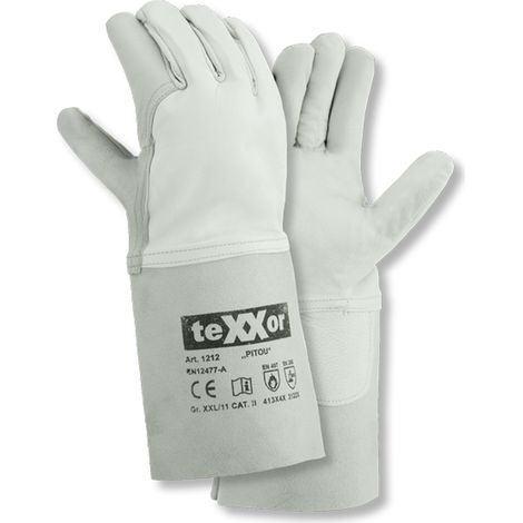 teXXor® Schweißerhandschuhe PITOU, Natur (1/4)