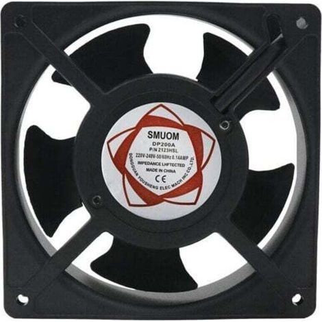 Ventilateur axial haute température 120 x 120 x 38 mmSilencieux et enfichableOptimise circulation air chaudCompatible poêles et chaudières (1/4)