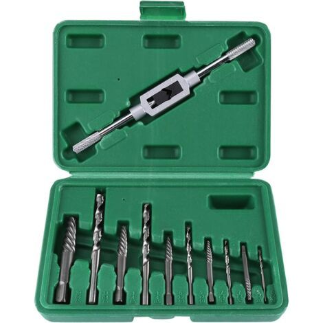 Sollbry 11 Pièces Extracteurs de Vis, Extracteur de Vis Endommagé, Ensemble D'extracteur de Perceuse à Vis Cassé Boulons Attaches Retirées Outil de Suppression (1/4)