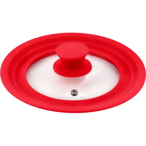 Tapa universal (16 18 20cm) cristal rojo, colección Jolie (1/5)