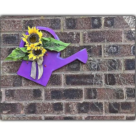 Arrosoir lumineux LED, décoration lumineuse pour jardin, illuminez votre jardin d'une douce lumière féérique - violet (1/2)