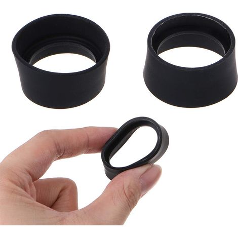 Lot de 2 protège-oculaires en caoutchouc souple 35-37 mm pour microscope binoculaire (1/5)