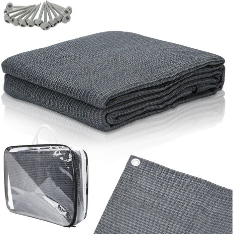 SWANEW Stuoia per tenda da campeggio, Stuoia per tenda da campeggio, Stuoia per tenda da campeggio, Telo da terra per caravan 300x500CM,Grigio