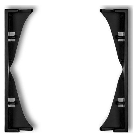 Plaque de finition Karlik 12mrp-2 plastique noire