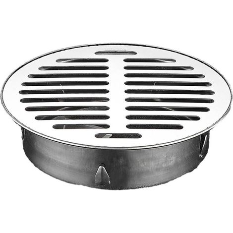 Évacuation de sol en acier inoxydable ronde salle de bain douche évacuateur avec grand diamètre grand débit évacuation de sol 150mm (1/5)