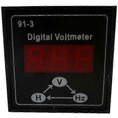 Voltmètre numérique 91-3 compatible avec les accessoires pour groupes électrogènes essence monophasés et triphasés 220 V et 380 V. WHBYV (1/4)