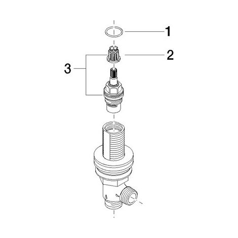 Dornbracht 9017110403390 valve latérale pièces de rechange