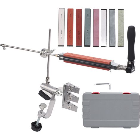 Kit affûtage professionnel 360° rotation angle fixe – Pince réglable cuisine chef couteau affûteur, affûtage (1/5)
