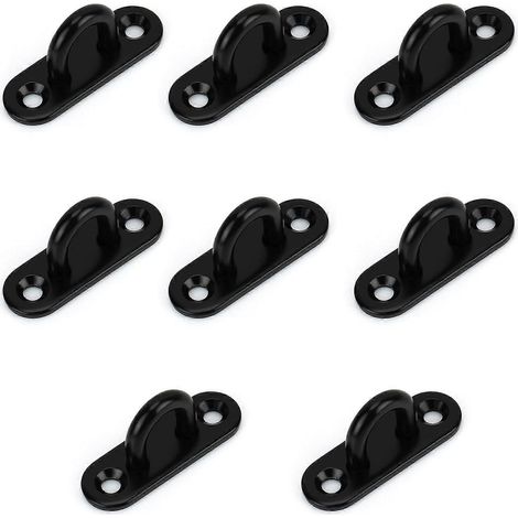 (Lot de 8) Œillets métalliques oblongs en acier inoxydable M5 - Œillets en U (1/5)