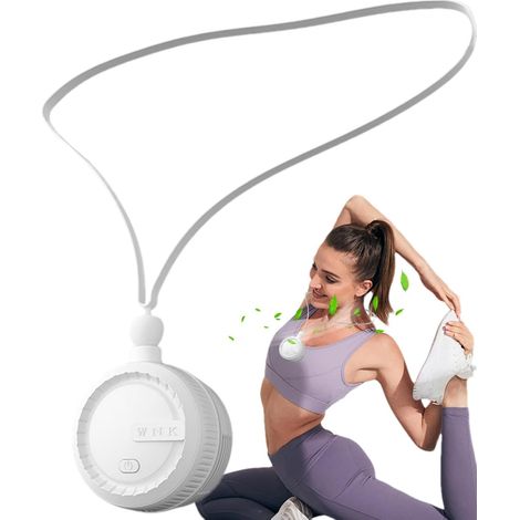 Portable Neck Fan, Lightweight Wearable with Hands-Free Comfort, 360° Adjustable Personal Fan, Gifts for Men Women Hot Travel Outdoor Sports,White (1/5)