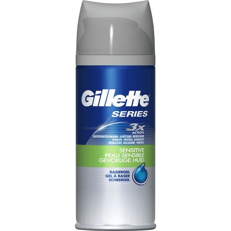 Gillette Gel Sensitive, 75ml Rasiergel, 75ml