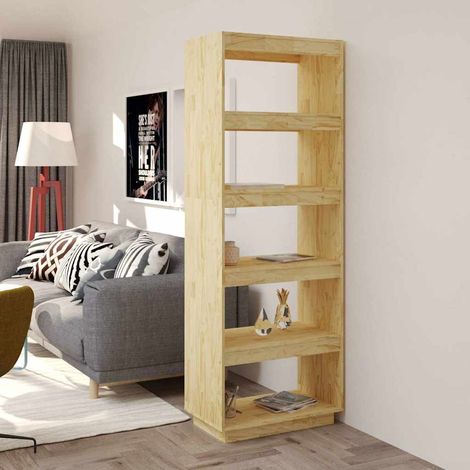 vidaXL Estantería/divisor de espacios madera maciza pino 60x35x167 cm (1/5)