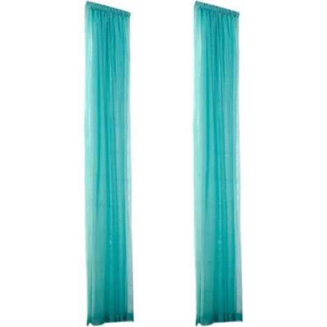 Rideau Voile Tension 200 X 80 Cm Pour Porte Fenêtre Idéal Pour Location Sans Perçage Lot De 2 (1/5)
