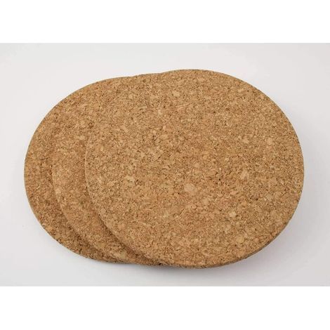 Lot de 3 Dessous de Plat en liège – 19 cm de diamètre (1/4)