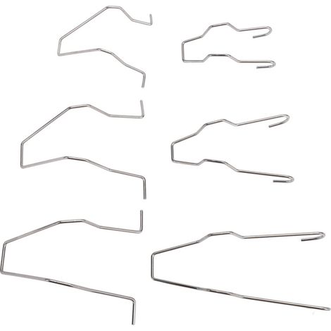 Convient pour 6 clips d'ampoule automobile en acier inoxydable, compatible avec les phares H1, H3, H4 et H7, résistant aux rayures.