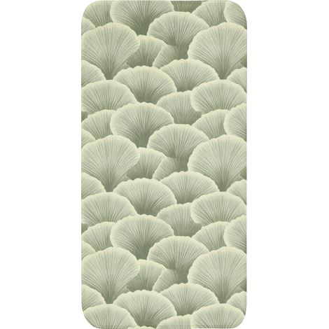 TAPIS DE TOILETTE Eventail - Feuille - Vert 60x120 cm