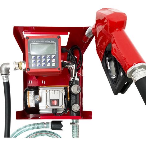Station murale avec compteur digitale 230V pour Diesel avec pistolet automatique MW Tools POT22060DF