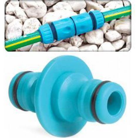Raccord Double Mâle - Tuyau Arrosage 9 mm 12,5 mm 15 mm 19 mm - Plastique Bleu - Jardin - Unité
