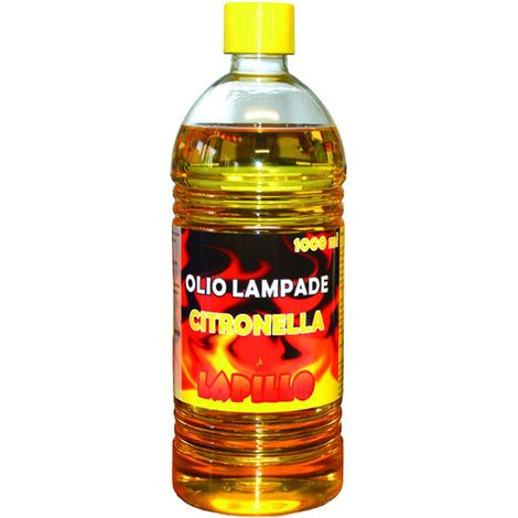Olio alla citronella per lampade e torce - lt.1 in flacone - 12 pz