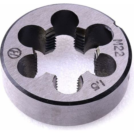 Matrices métricas, M22 x 1,5 mm, rosca métrica derecha, 1 pieza (1/4)