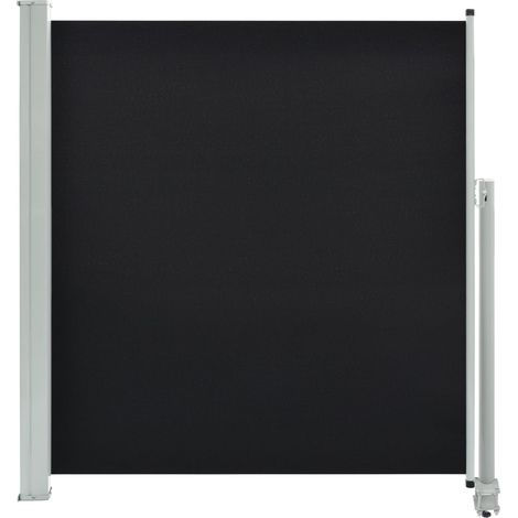 vidaXL Auvent latéral rétractable de patio 140 x 300 cm Noir