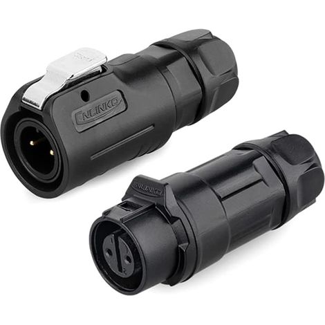 Wasserdichter Industriestecker IP68 LP-12 Schnellkupplung Kunststoffgehäuse PBT M12-Steckverbinder für die Luftfahrt 2- bis 8-polige Stecker und Buchsen (2-polig) (1/5)