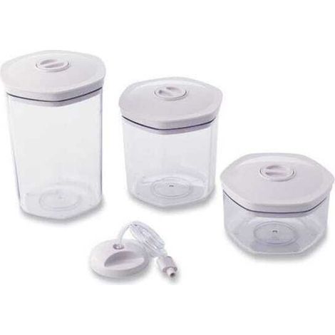 Kit 3 Pièces Conteneurs Transparents pour Machine Sous-Vide - Lavezzini
