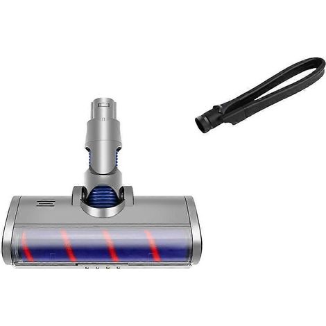 Brosse électrique pour aspirateur et embout plat pour aspiration des espaces interstices compatibles avec les pièces de rechange pour aspirateur V6 (1/4)