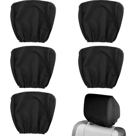 Housse de protection respirante pour appuie-tête de voiture - Ensemble de housses d'appuie-tête - Universel - Lavable - Pour voiture, camion, SUV, camping-car (1/5)