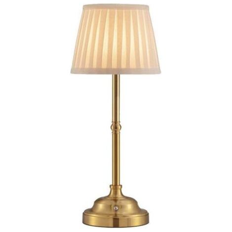 Lampe de table LED sans fil à intensité variable - Lampe de chevet rétro - Batterie - 4000 mAh - Convient pour l'intérieur, l'extérieur, le bar
