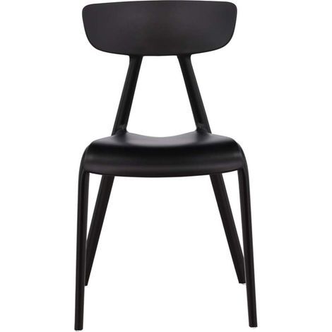 Ursholmen Esszimmerstuhl Kunststoff schwarz.
