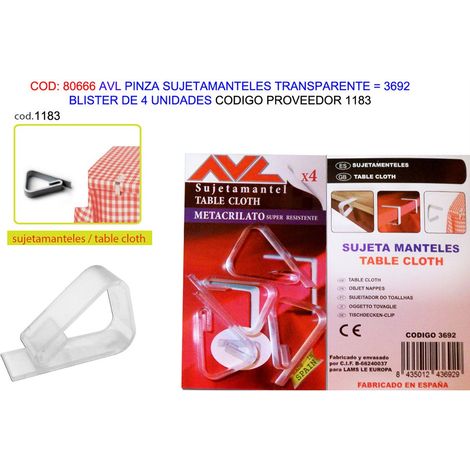 Pince à poignée transparente Avl, 4 unités
