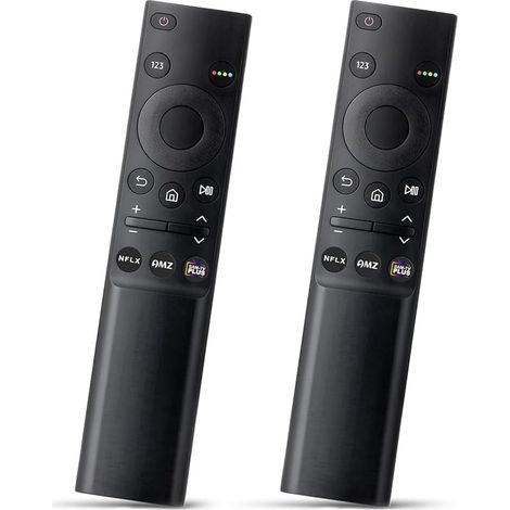Lot de 2 téléviseurs Samsung de rechange - Télécommande infrarouge avec Netflix, Prime Video, TV Plus - Boutons rapides - Compatible avec Samsung 2021-2023 LED Smart TV (1/5)