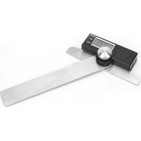 Instrument de mesure d'angle en acier inoxydable, instrument de mesure d'angle électrique 0-180° avec règle d'angle numérique, précision 0,01°. (1/5)