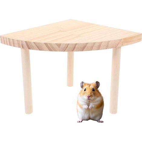 Hamster Accessoire - Plateforme Hamster - Plateforme pour Hamster Plateforme d'escalade de Hamster - Plate-Forme de,Lapins,Chinchillas, Cobayes, AdaptéS à La Plupart des Cages (18 12cm) (1/5)