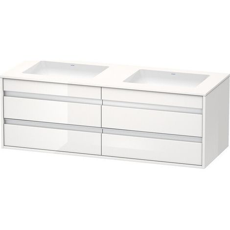 KETHO mobile lavabo 550x1400x496mm Ciliegio del Ticino