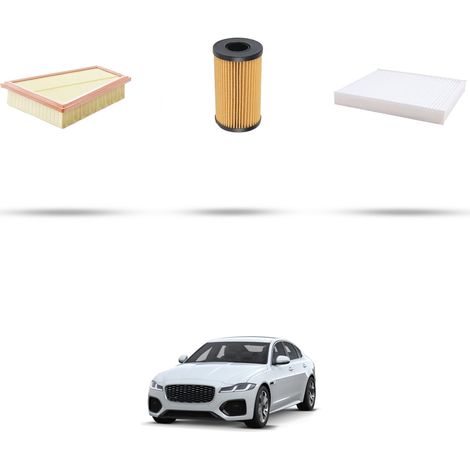 Kit tagliando 3 filtri compatibile con Jaguar XF (x260) 2.0 177kw dal 2015 (1/4)