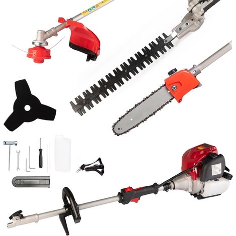 Decespugliatore a scoppio 4 in 1 tagliasiepi troncarami motosega 4 Tempi benzina (1/5)