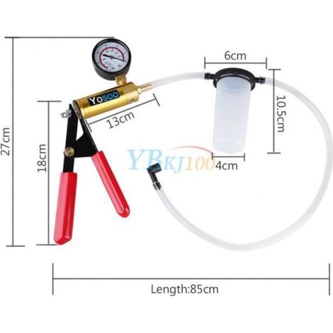 1 Kit pompe à vide, ABS et laiton, échelle 0-30 pouces Hg, pour voiture et moto (1/4)