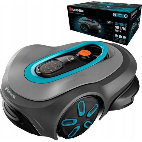 Gardena SILENO - Cortacésped robótico Smart SILENO max 1200, estación de carga 19902-32