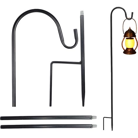 Crochets de Berger, Crochet de Jardin, Crochets de Lanternes de Jardin, Convient pour Suspendre des Cages à Oiseaux, des Lanternes, des Paniers de Plantes, des Décorations de Mariage, 120cm (1/5)
