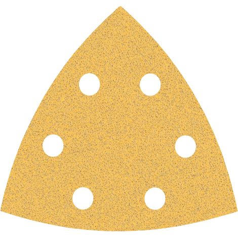 Bosch EXPERT C470 Schleifpapier für Deltaschleifer, 93 mm, 6 Löcher, K 80 (1/5)