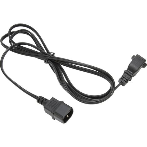 Câble d'alimentation IEC C14 vers NEMA 1-15R pour lampe bureau, enceintes, moniteur, 10A 125V (1/5)