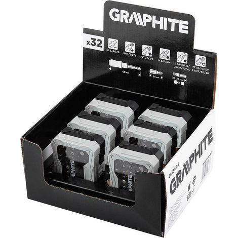 Graphite Set di punte professionale 32 pezzi in acciaio