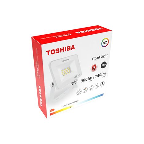 PROYECTOR LED TOSHIBA 10W 6500K IP65 - BLANCO